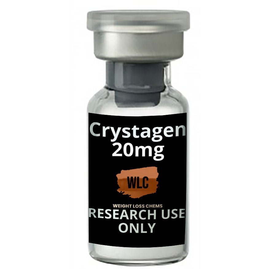 Crystagen 20mg vial for research use only.  Weight Loss Chems product.