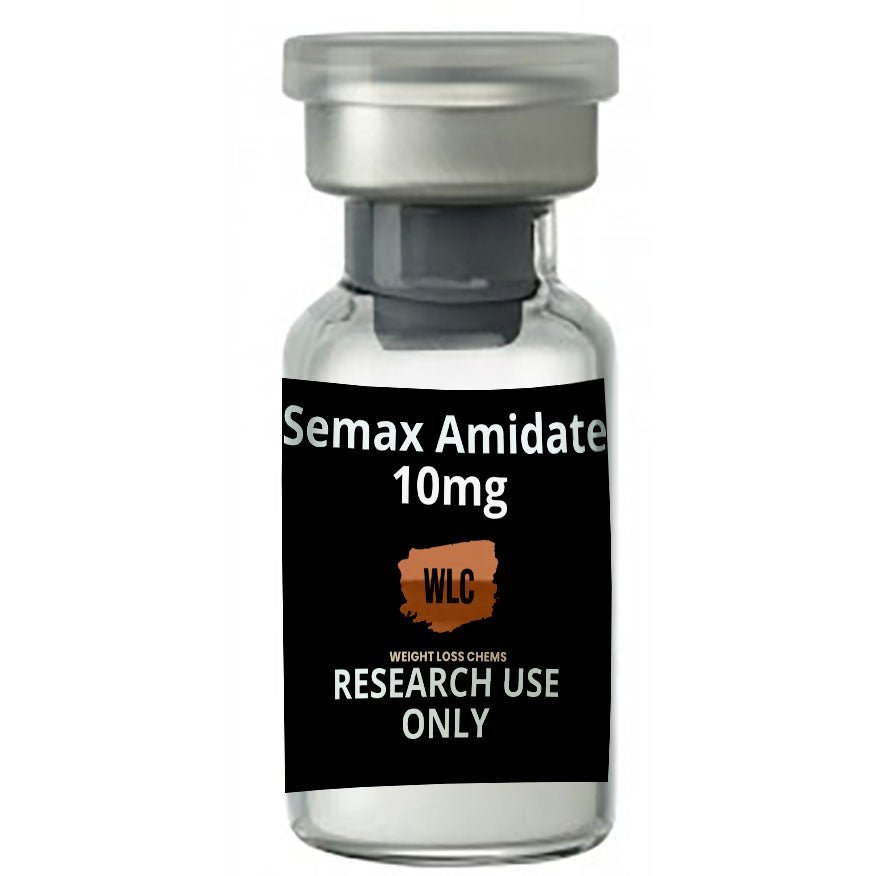 Semax Amidate 10mg vial for research use only. Weight Loss Chems.